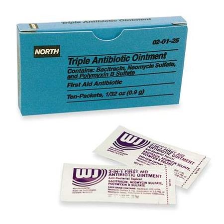 NORTH North 714-020125 1.0 gr fl Triple Antibiotic Ointment - 10 Packs per Box 714-020125